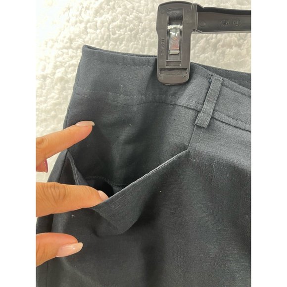 Nygard Collection Womens Pencil Mini Skirt Black Back Slit Pockets Zip 14 - Picture 8 of 10